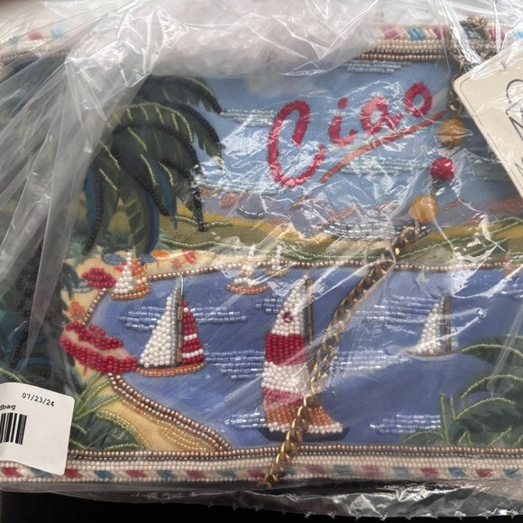 Mary Frances Ciao Sailing Beaded Crossbody Clutch bag - Picture 4 of 7